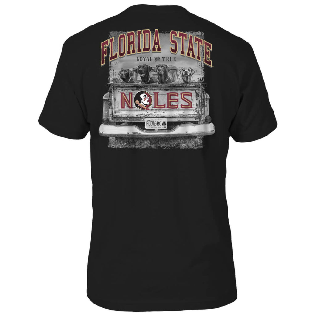 Florida State Seminoles Labs in Truck Tee Hoodie, Sweatshirt | CoreVibeTees.com (Image 1)