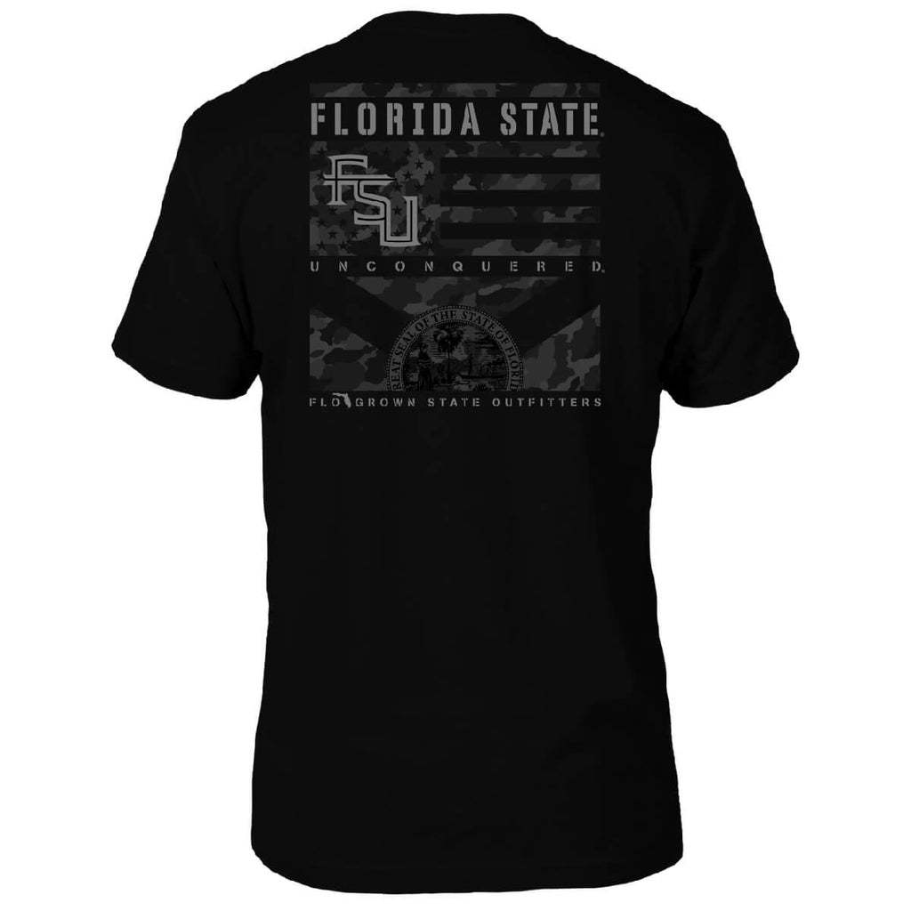 Florida State Seminoles Camo Flag Panels Tee Hoodie, Sweatshirt | CoreVibeTees.com (Image 1)