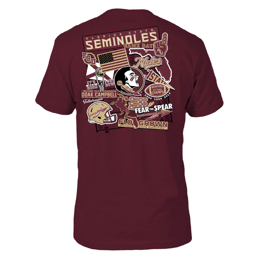 Florida State Seminoles Sticker Tee Hoodie, Sweatshirt | CoreVibeTees.com (Image 1)