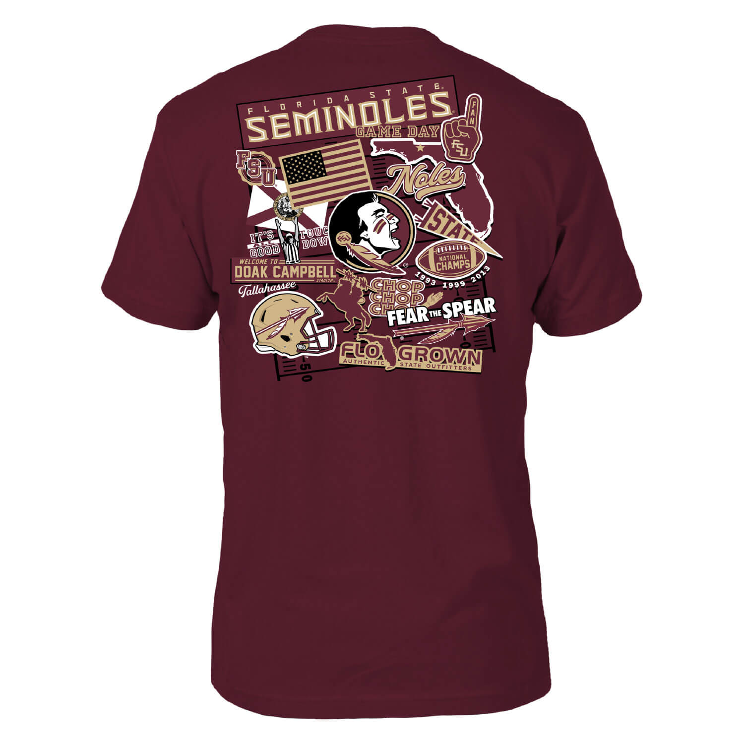 Florida State Seminoles Sticker Tee Hoodie, Sweatshirt | CoreVibeTees.com (Image 1)