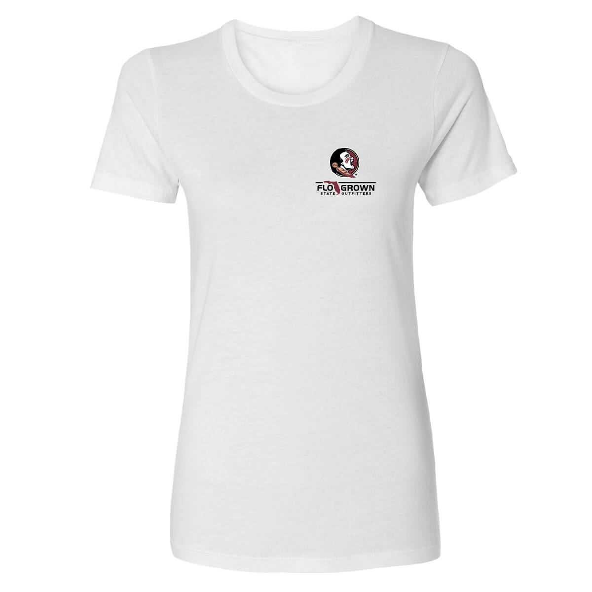 Florida State Seminoles Vintage Flag Fitted Women's Tee Hoodie, Sweatshirt | CoreVibeTees.com (Image 2)
