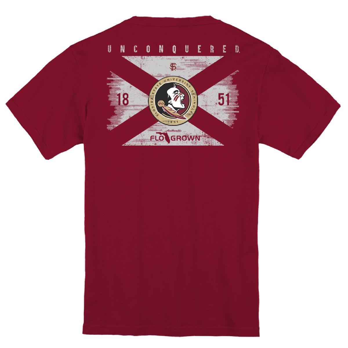 Florida State Seminoles Washed Flag Youth Tee Hoodie, Sweatshirt | CoreVibeTees.com (Image 1)