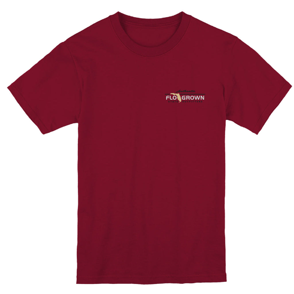 Florida State Seminoles Washed Flag Youth Tee Hoodie, Sweatshirt | CoreVibeTees.com (Image 2)