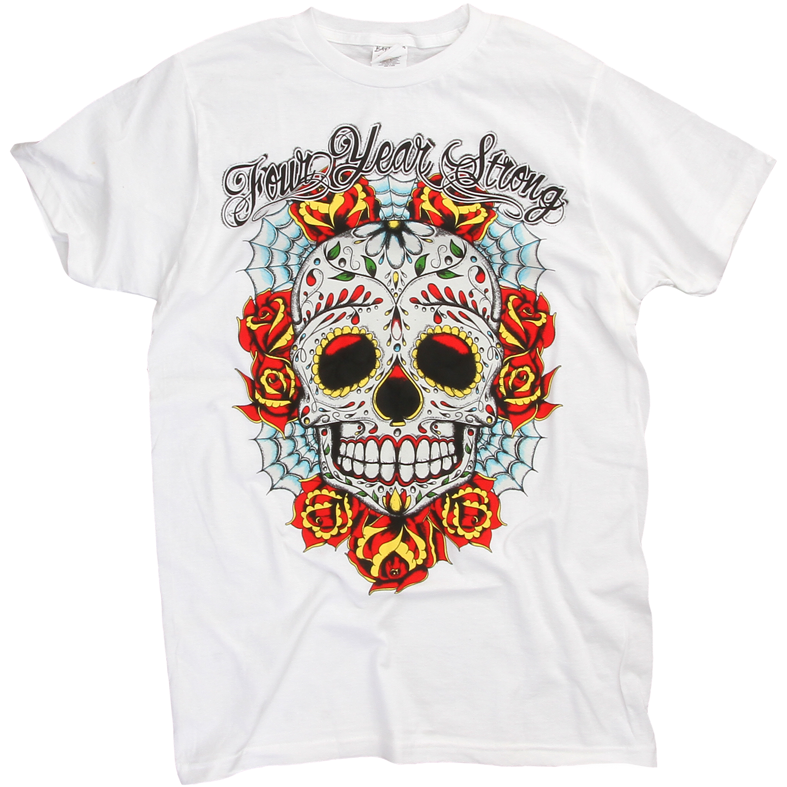 Four Year Strong - Sugar Skull White T-Shirt Hoodie, Sweatshirt | CoreVibeTees.com