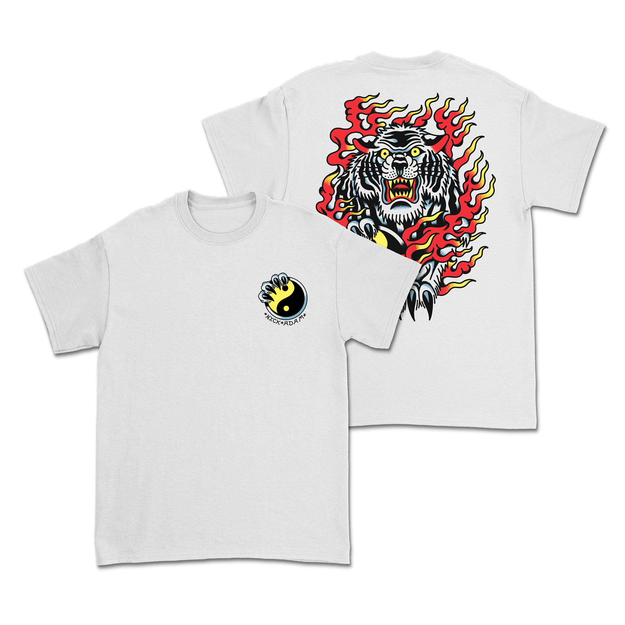 Nick Adam Tattoo - Tiger Shirt Hoodie, Sweatshirt | CoreVibeTees.com (Image 1)