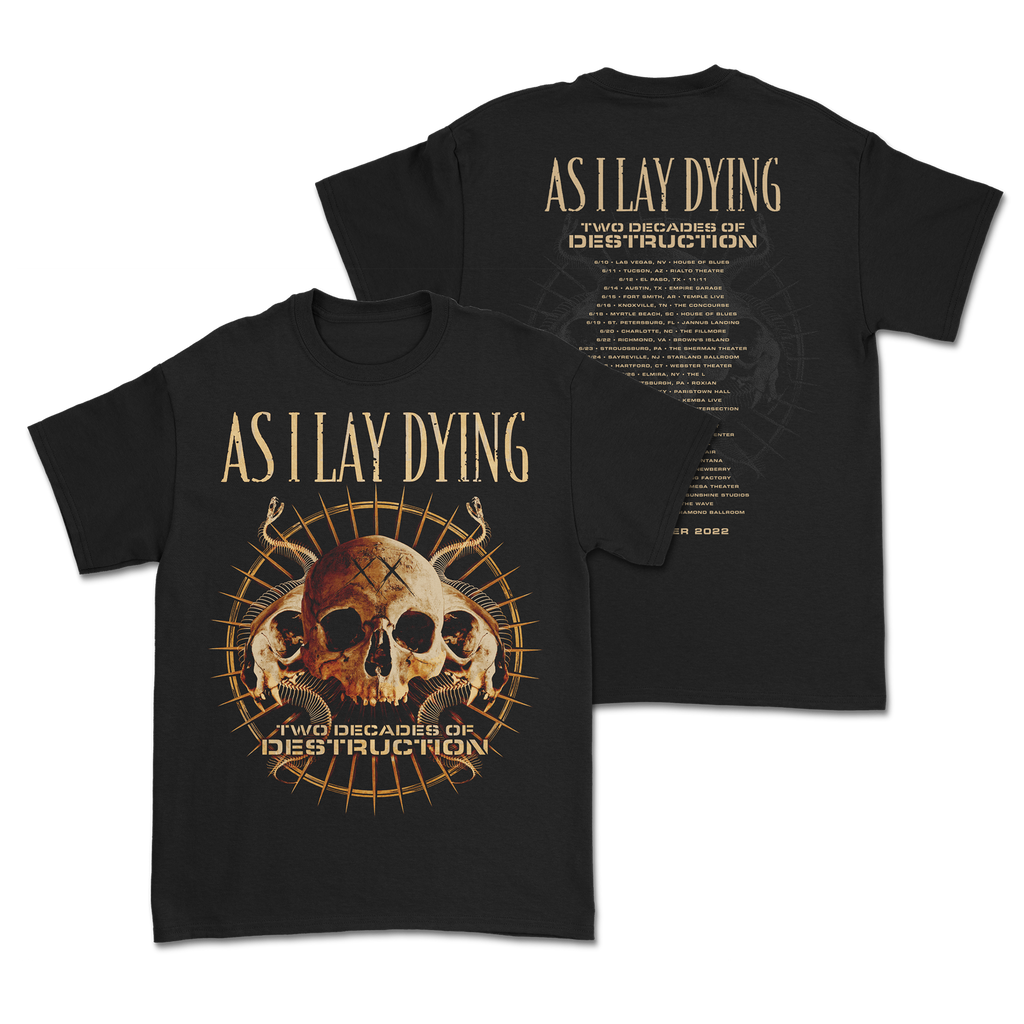 As I Lay Dying - Tour T-Shirt Hoodie, Sweatshirt | CoreVibeTees.com (Image 1)