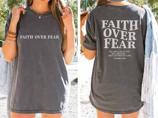 Faith Over Fear Christian Shirt,Jesus Shirts,Trendy Shirt,Bible Verse Shirt ,Aesthetic Clothes, Christian shirt,Christian Tee  T-shirt, sweater and Hoodie