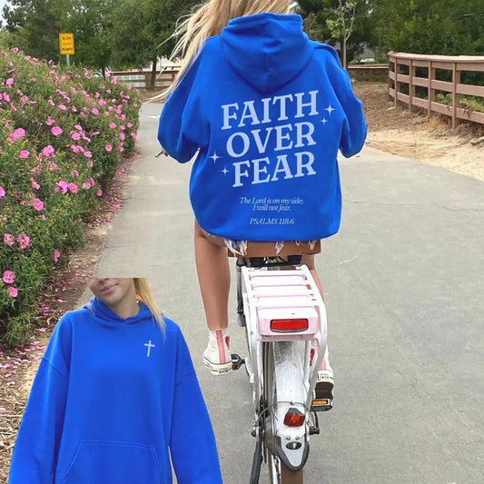 Faith Over Fear Hoodie, Christian Hoodies, Christian Sweatshirt, Jesus Hoodie, Trendy Hoodie, Bible Verse Hoodie, Bible Verse  T-shirt, sweater and Hoodie