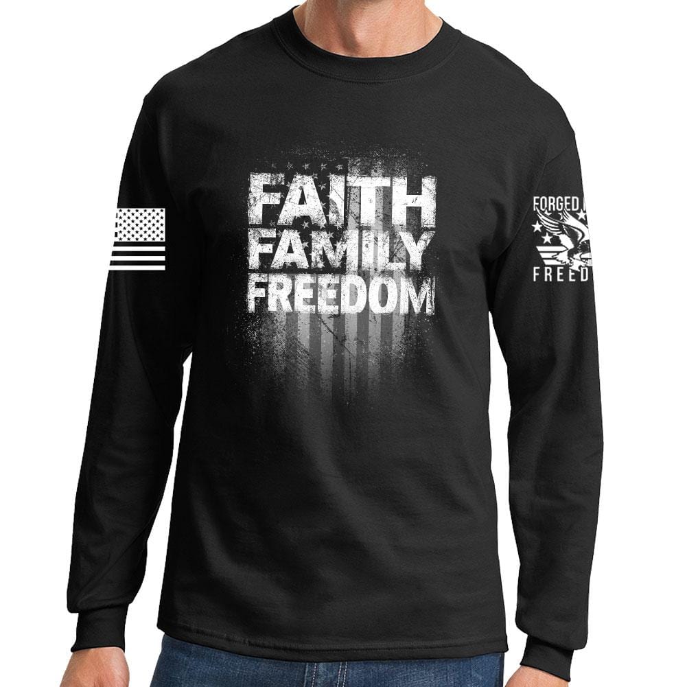 Faith Family Freedom Long Sleeve T-shirt Style001 Hoodie, Sweatshirt | CoreVibeTees.com (Image 1)