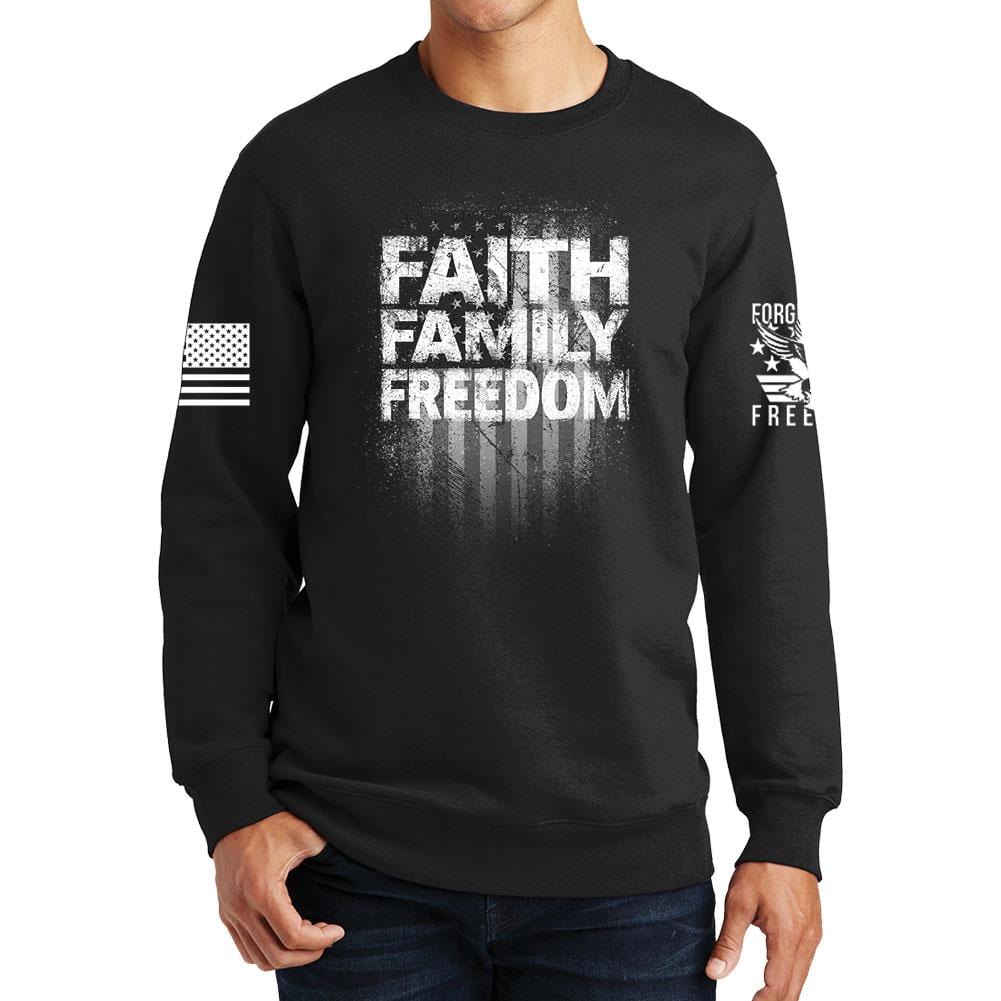 Faith Family Freedom Sweatshirt Style001 T-Shirts, Hoodie | CoreVibeTees.com (Image 1)