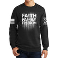 Faith Family Freedom Sweatshirt Style001 T-Shirts, Hoodie | CoreVibeTees.com (Image 1)