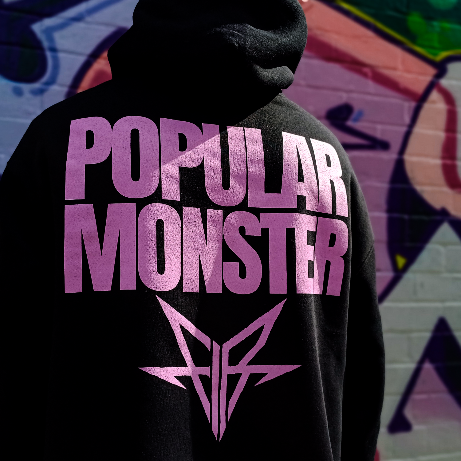 Popular Monster Text Hoodie (Black) T-Shirts, Sweatshirt | CoreVibeTees.com (Image 5)