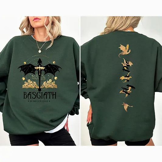 Fan of Basgiath War College Sweatshirt, Dragon Rider Fourth Wing Sweater, Fourth Wing Hoodie, Violet Sorrengail, Xaden Riorson, Fly or Die