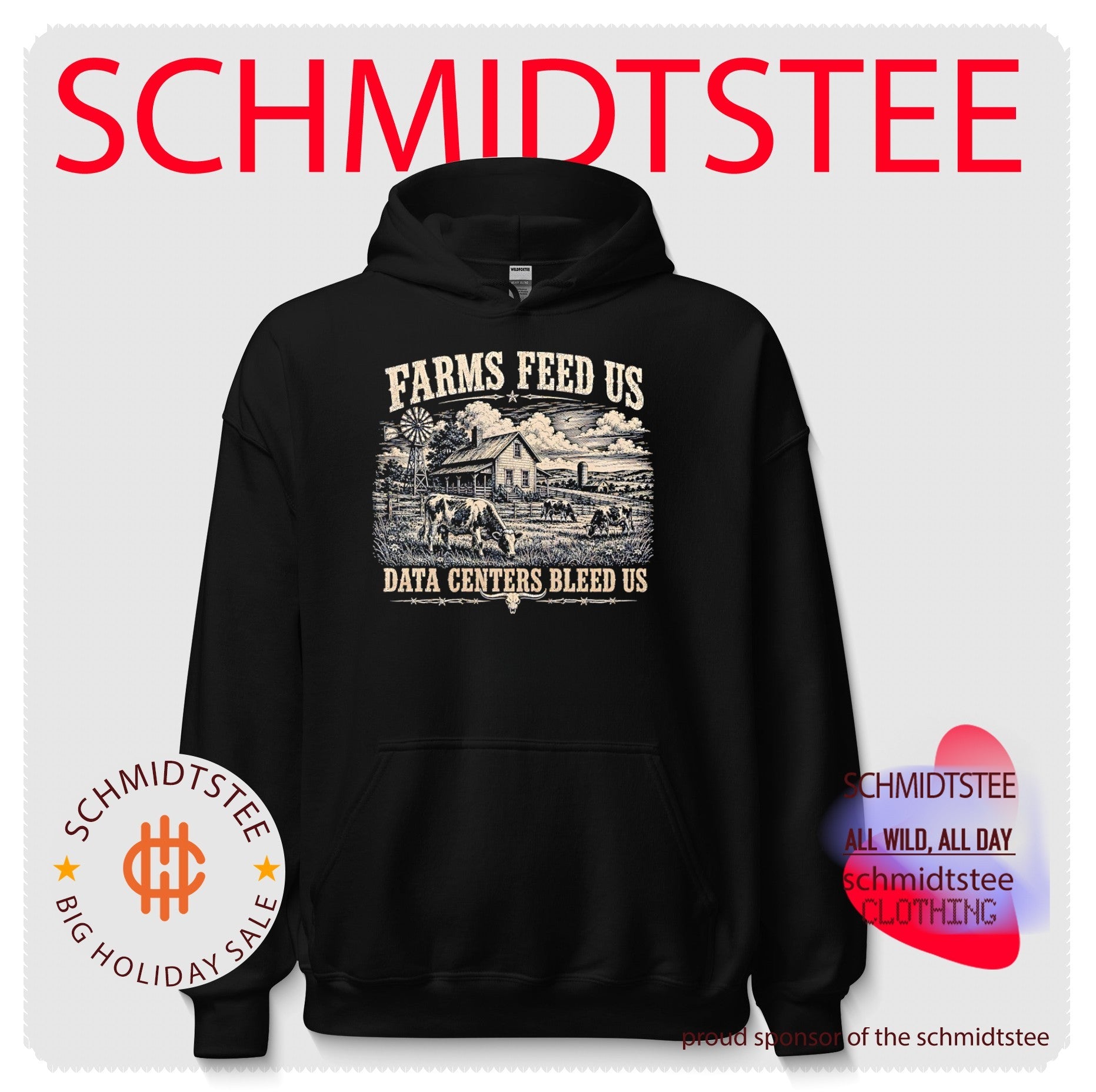 Farms feed us data centers bleed us vintage shirt