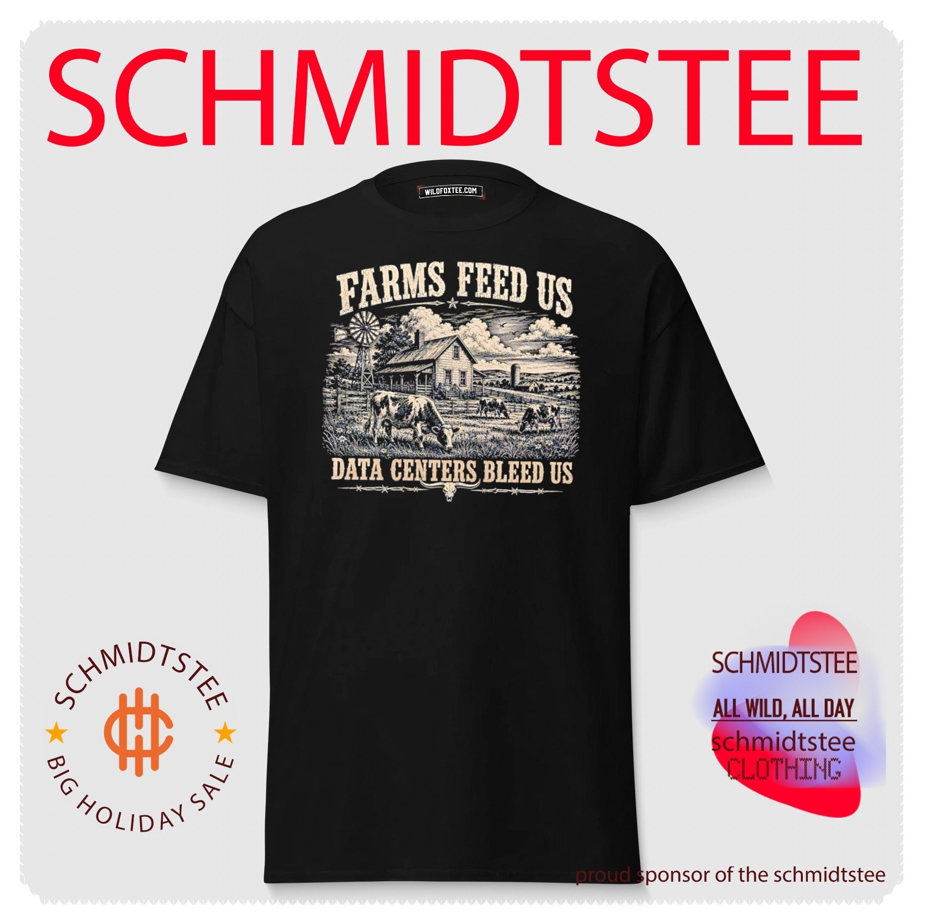 Farms feed us data centers bleed us vintage shirt