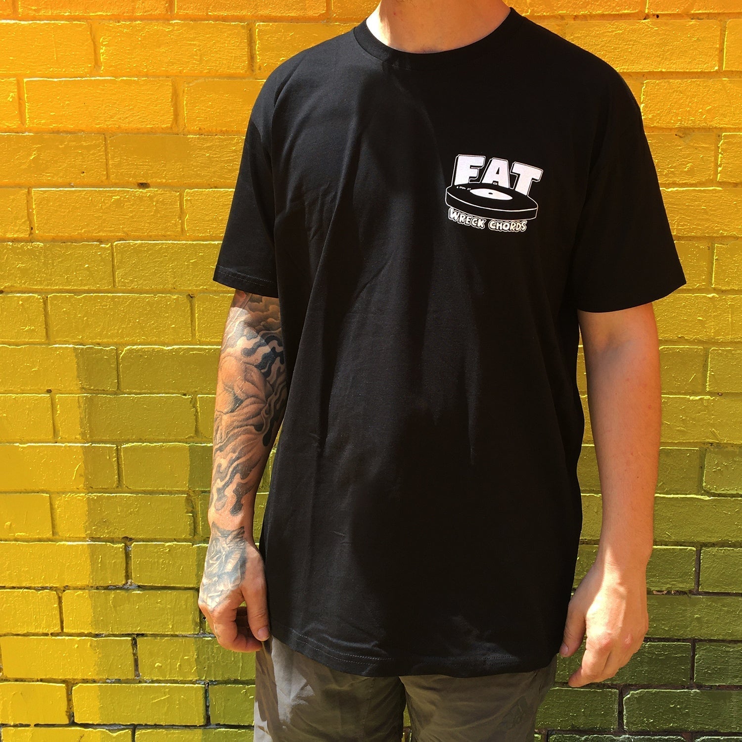 Fat Wreck Logo T-shirt (Black) Hoodie, Sweatshirt | CoreVibeTees.com (Image 2)