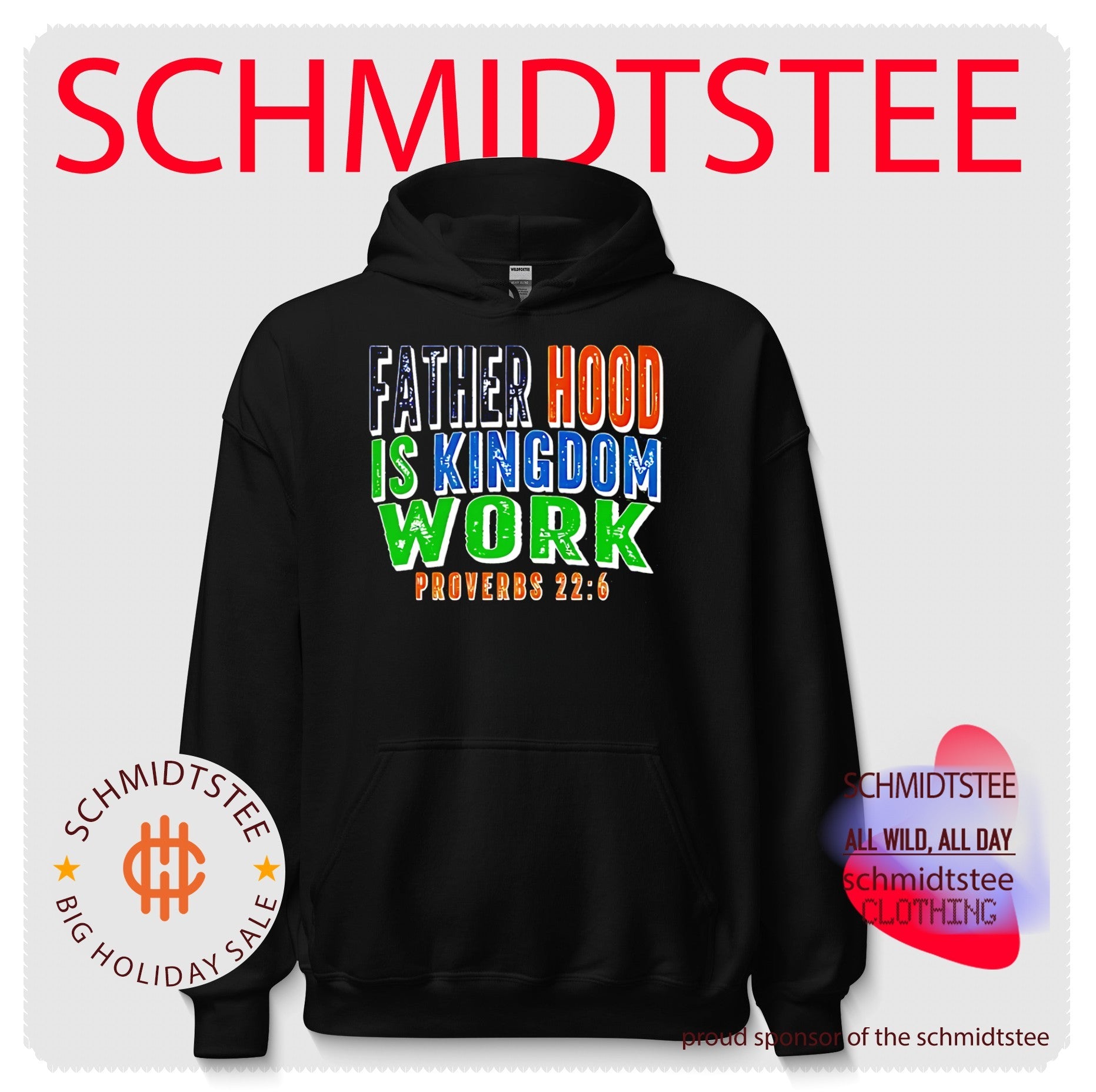 Father hood is kingdom work proverbs simple text shirt