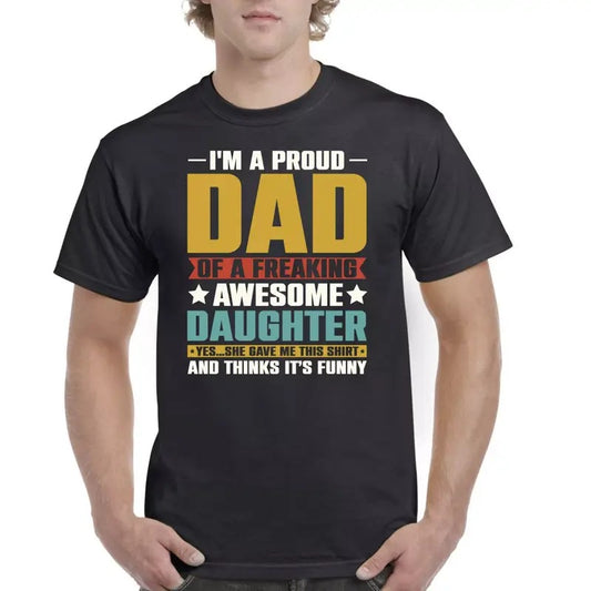 Fathers Day Gift Mens Birthday T Shirt For Dad Mans Tee Gifts For Daddy Grandad Menswear Top