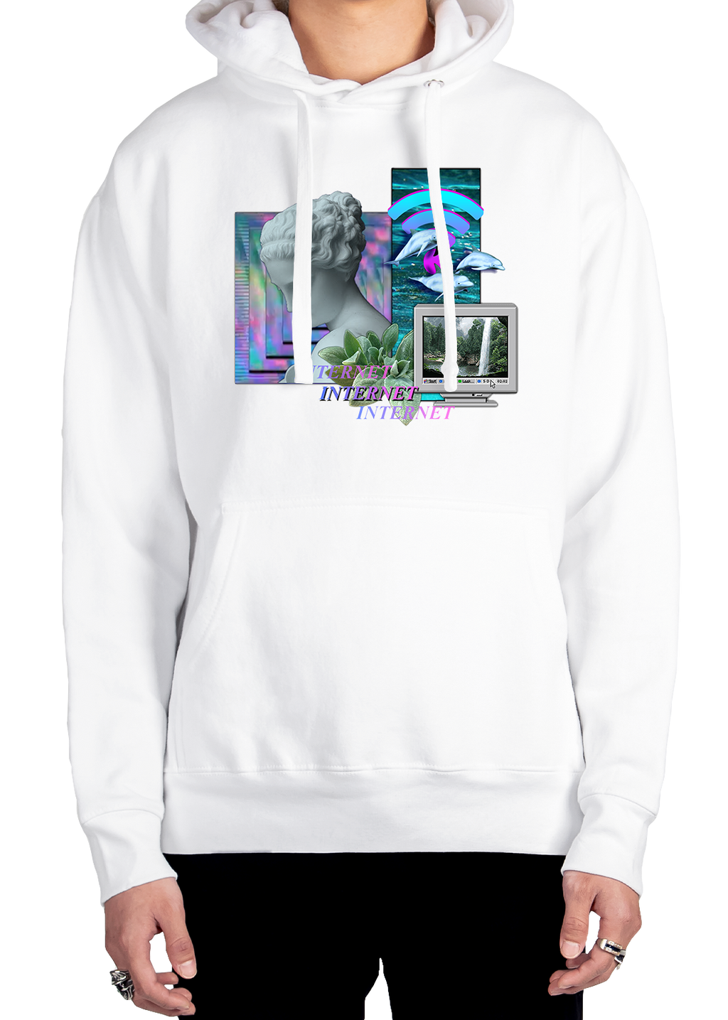 Faux Visage Hoodie