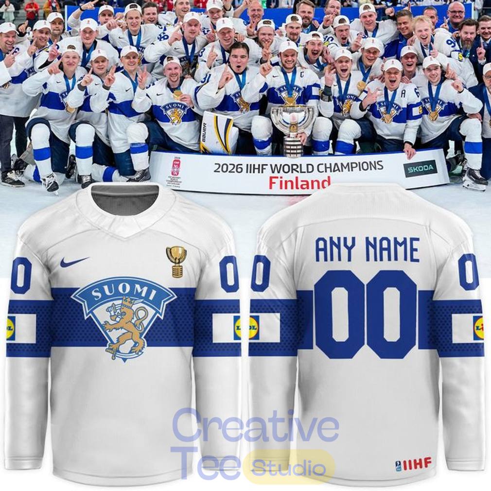 Finland 2026 IIHF World Champions Custom Hockey Jersey