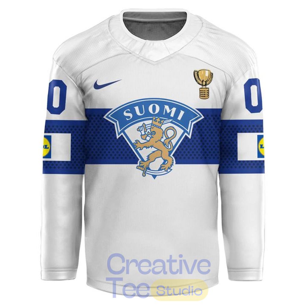 Finland 2026 IIHF World Champions Custom Hockey Jersey