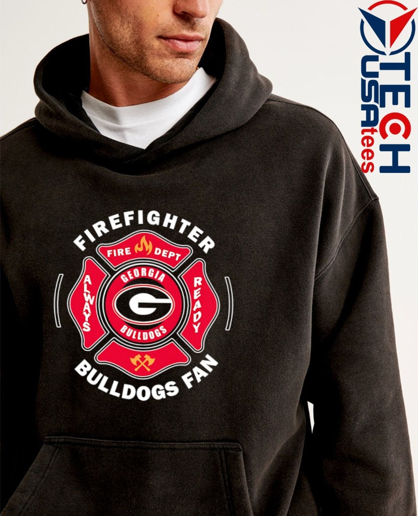 Firefighter Georgia Bulldogs Fan Pride always ready logo shirt