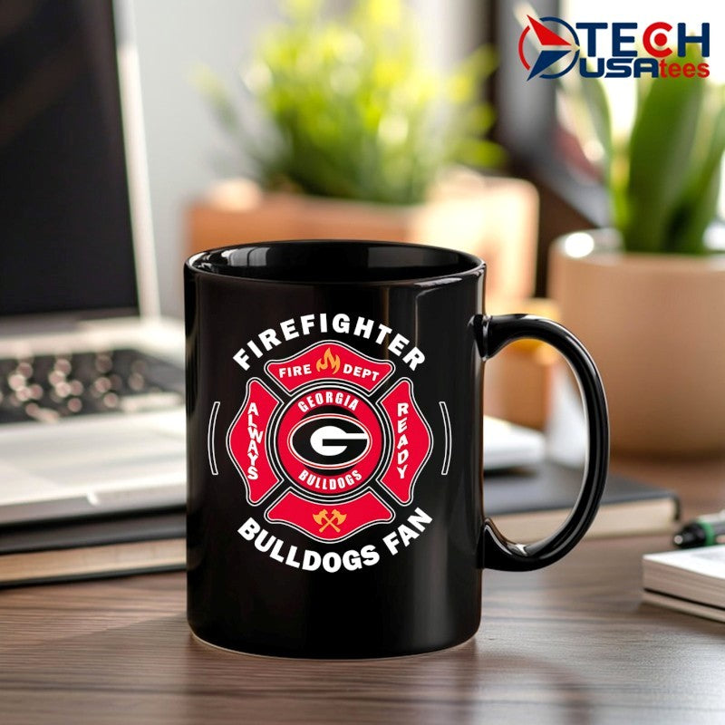 Firefighter Georgia Bulldogs Fan Pride always ready logo shirt