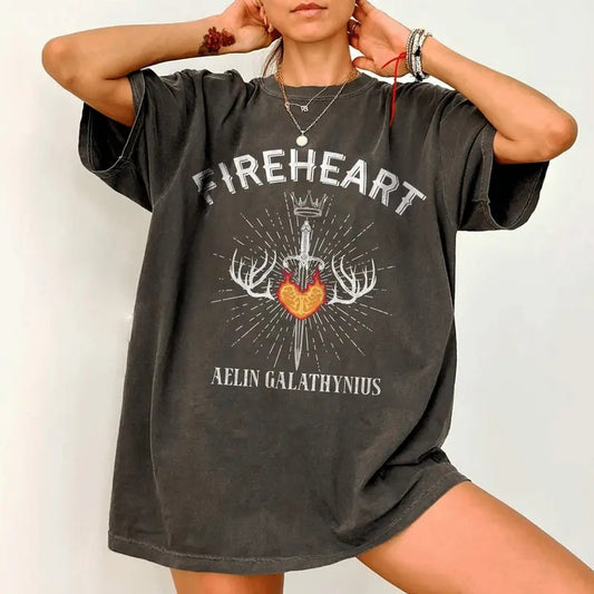Fireheart Aelin Galathynius Shirt, To Whatever End Tee, Throne of Glass Merch, SJM Fan Gift, Romantasy Reader Tee, Booktok Trendy T-shirt.