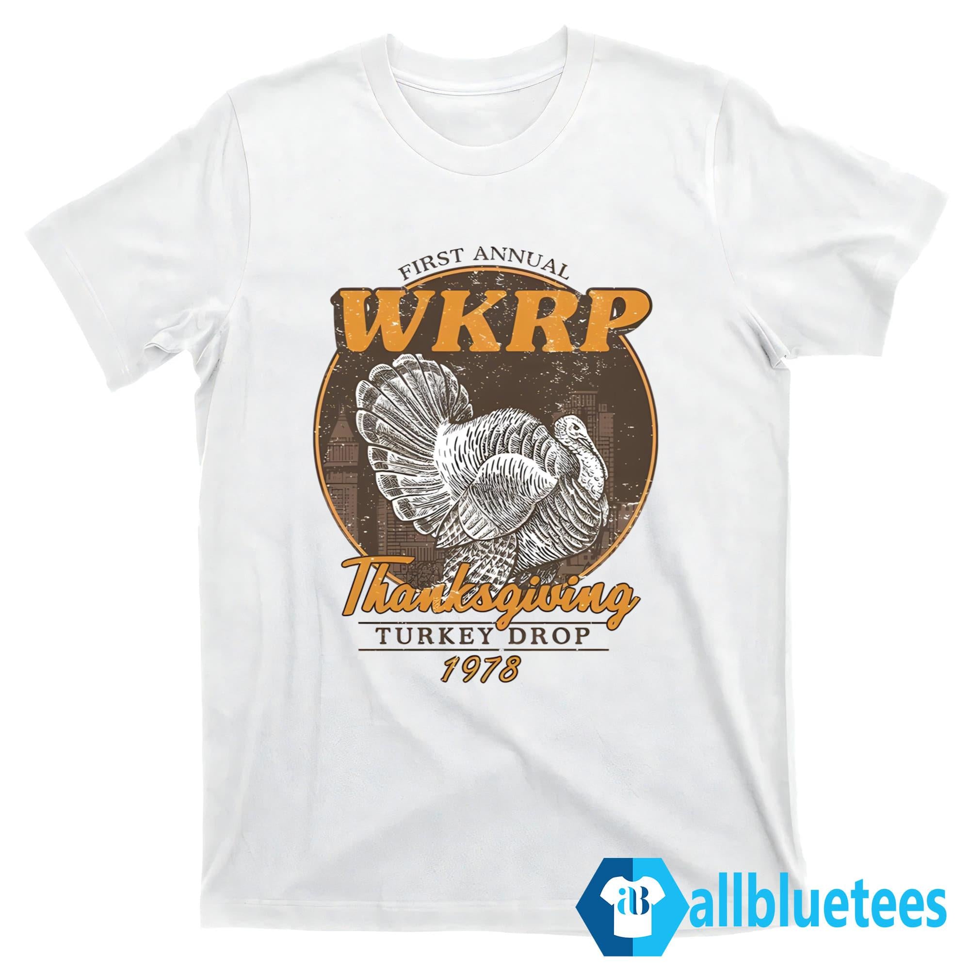 First Annual WKRP Turkey Drop Thanksgiving Shirt