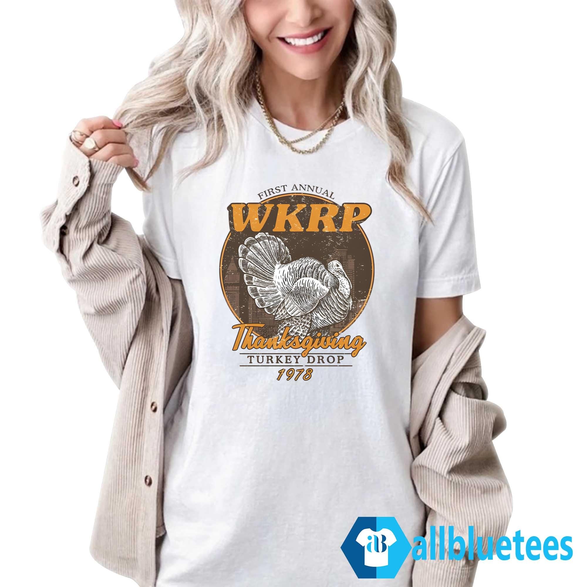 First Annual WKRP Turkey Drop Thanksgiving Shirt