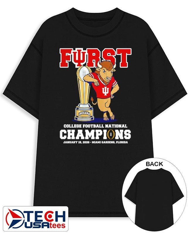 First CFP National Champions 2026 The Year Of The Hoosier Bison mascot shirt