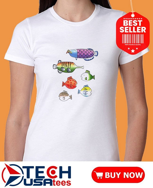 Fishing Wii play fish species shirt
