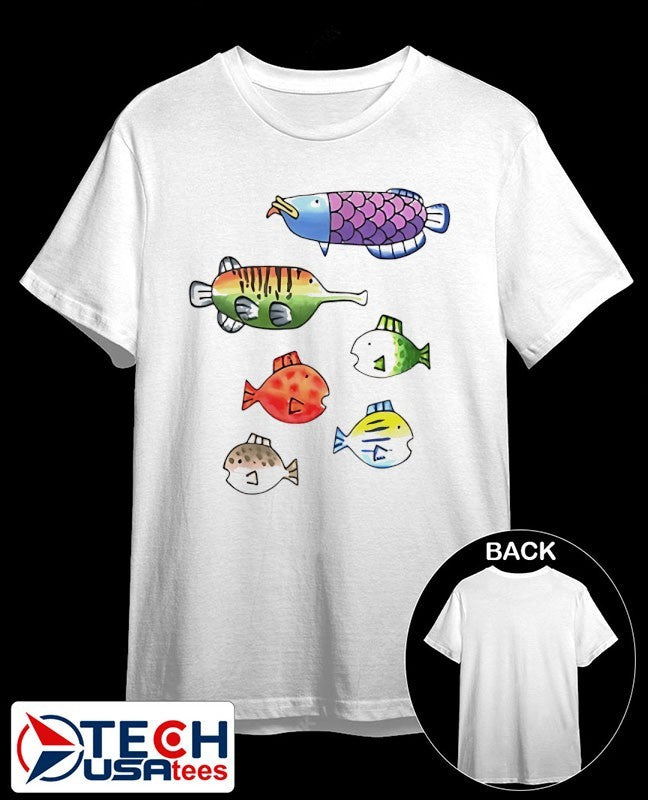 Fishing Wii play fish species shirt