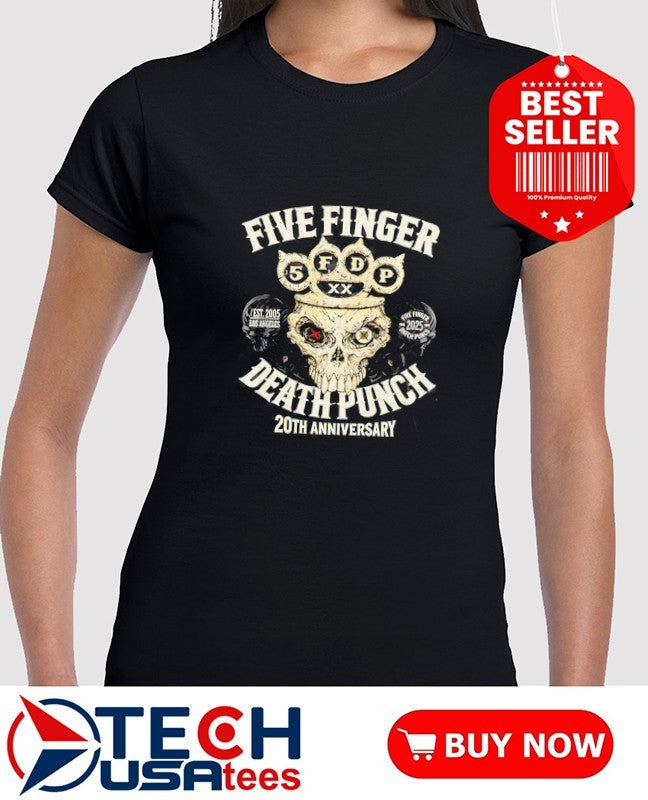 Five Finger Death Punch 20th Anniversary Tour 2026 shirt