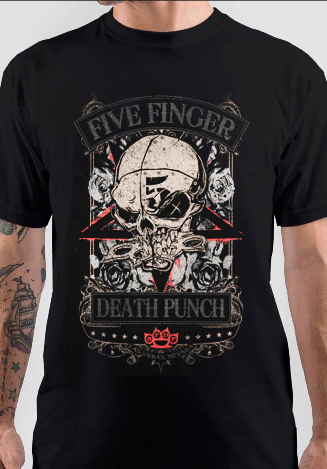 Five Finger Death Punch Skull T-Shirt Style001 Hoodie, Sweatshirt | CoreVibeTees.com