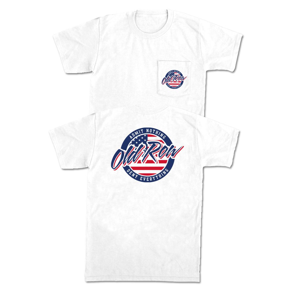 Old Row USA Circle Logo Pocket Tee Hoodie, Sweatshirt | CoreVibeTees.com