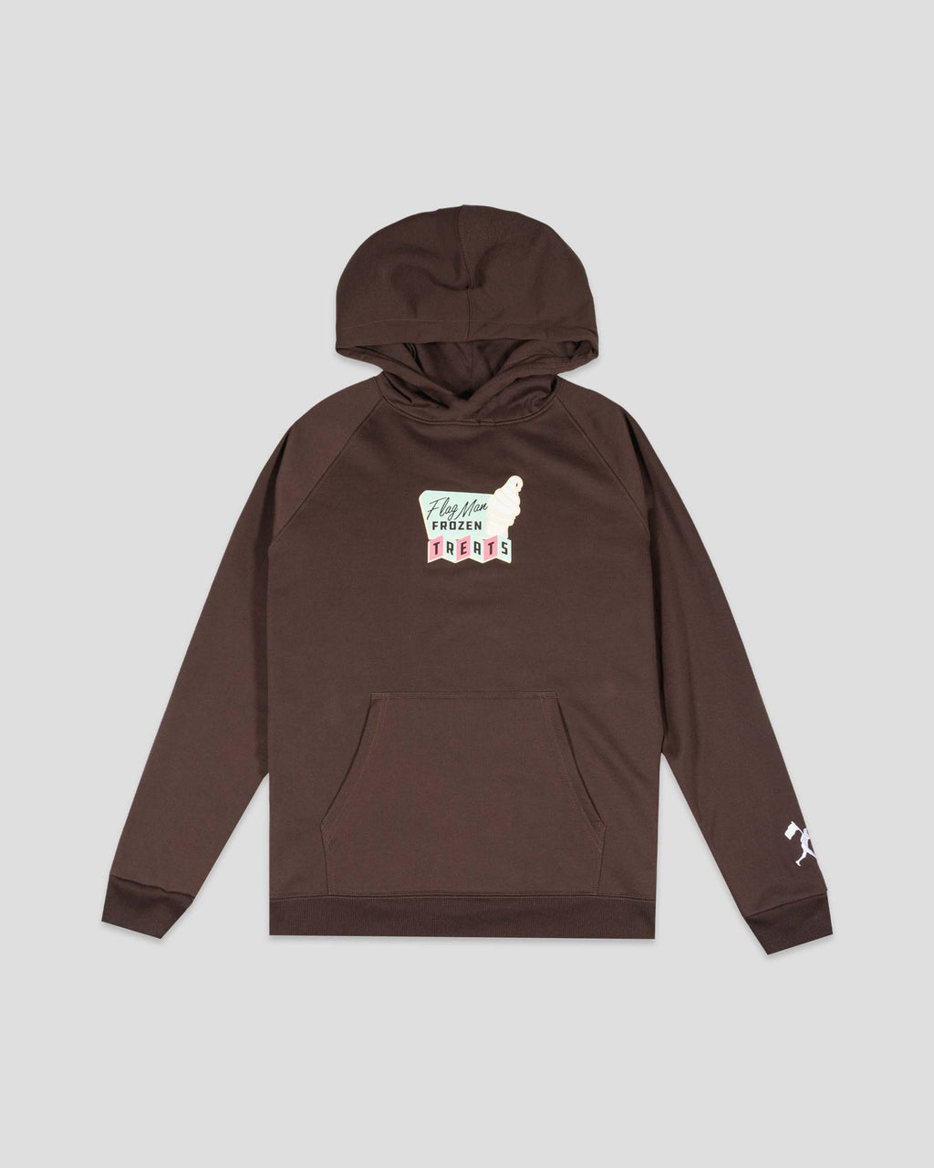 Flag Man Frozen Treats Ice Cream Sundae Hoodie (Chocolate) - Youth T-Shirts, Sweatshirt | CoreVibeTees.com (Image 1)