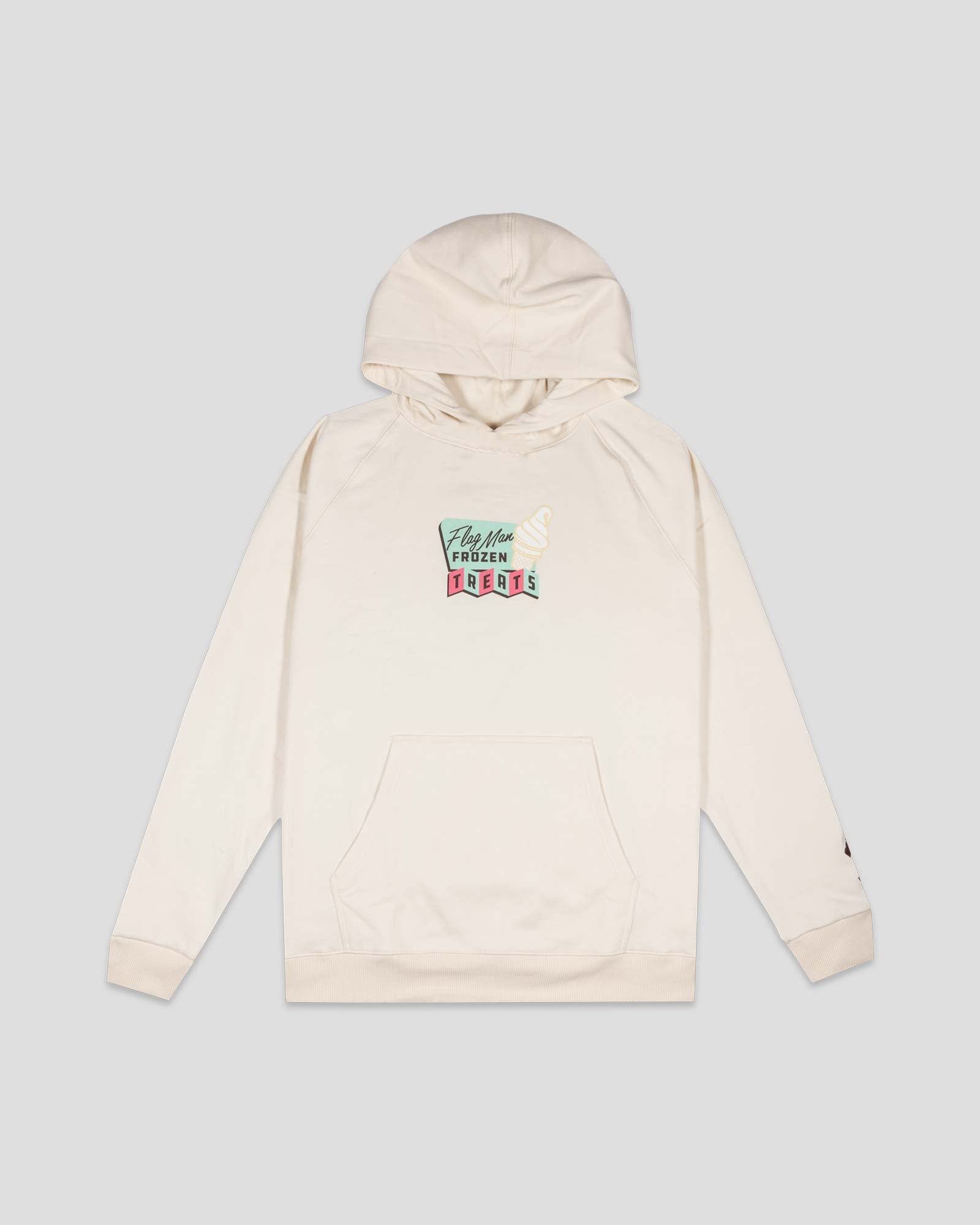 Flag Man Frozen Treats Ice Cream Sundae Hoodie (Vanilla) - Youth T-Shirts, Sweatshirt | CoreVibeTees.com (Image 1)