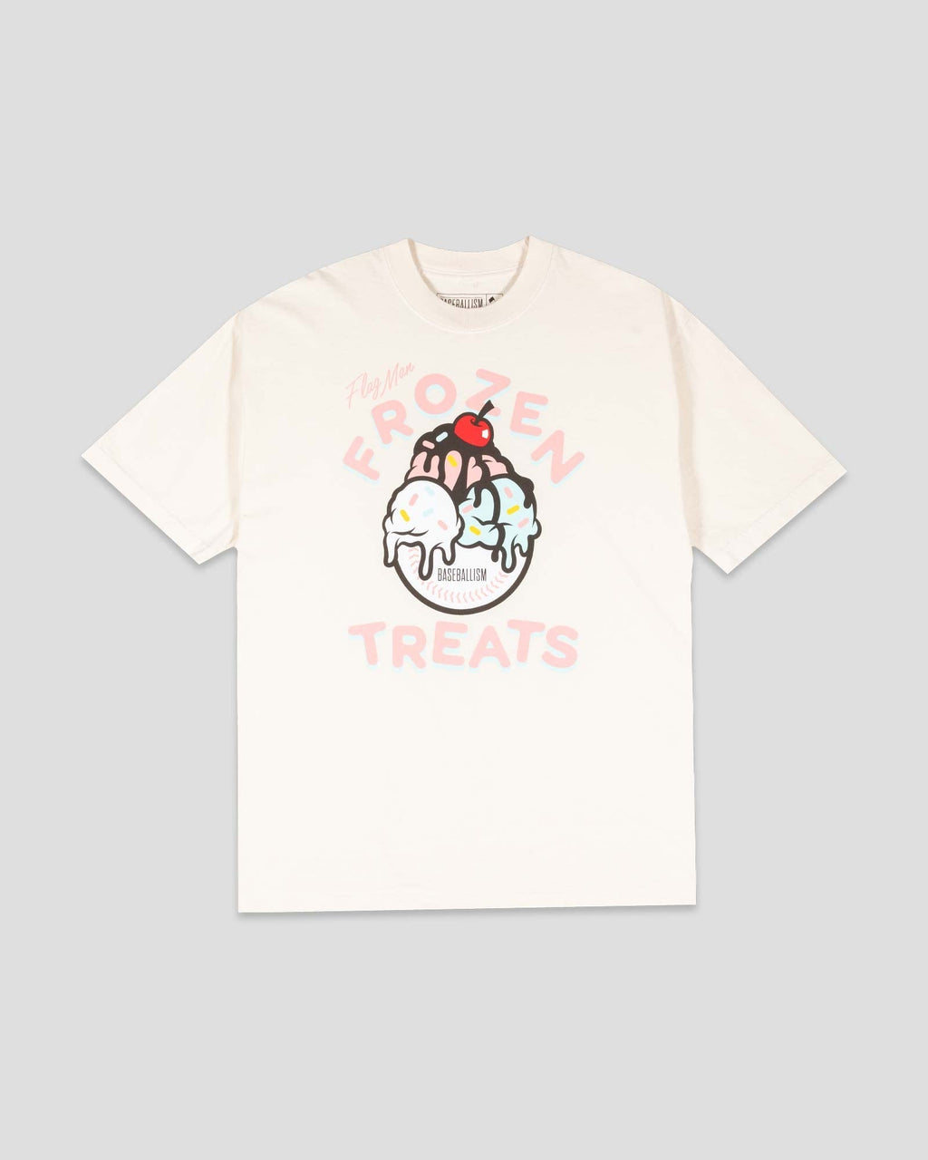 Flag Man Frozen Treats Ice Cream Sundae Oversized T-Shirt (Vanilla) Hoodie, Sweatshirt | CoreVibeTees.com (Image 1)