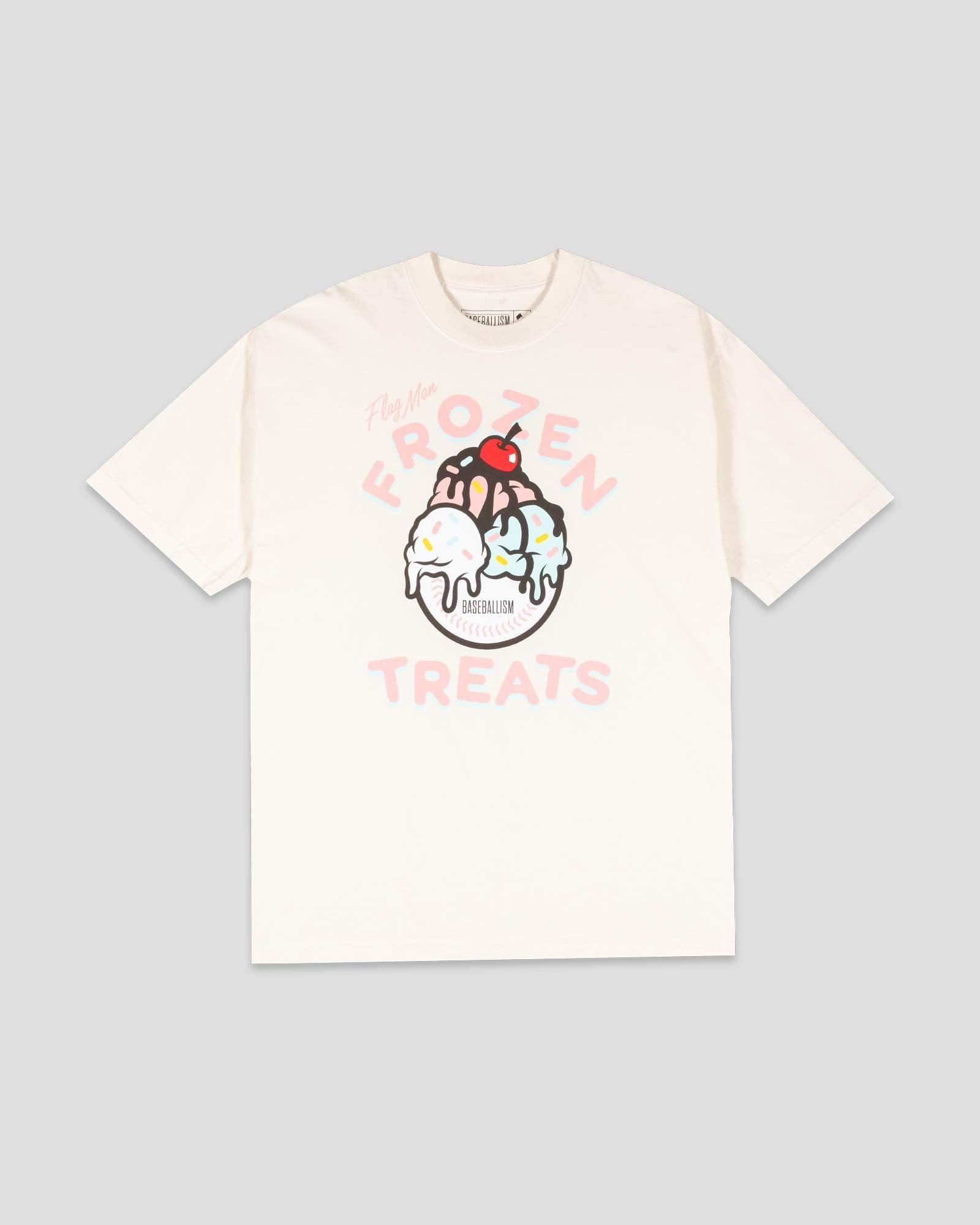 Flag Man Frozen Treats Ice Cream Sundae Oversized T-Shirt (Vanilla) Hoodie, Sweatshirt | CoreVibeTees.com (Image 1)