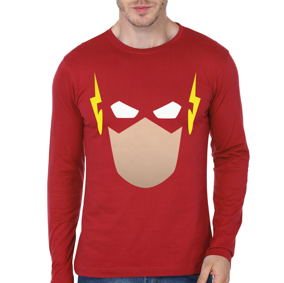 Flash Red Full Sleeve Tee Style001 Hoodie, Sweatshirt | CoreVibeTees.com