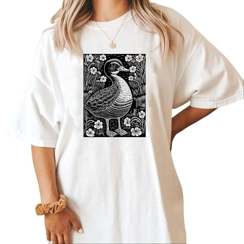 Floral Classic Mallard Duck Hunting Hoodie T-shirt Sweatshirt Unisex Husband