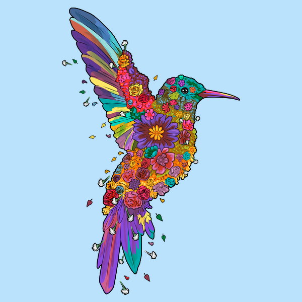 Floral Hummingbird
