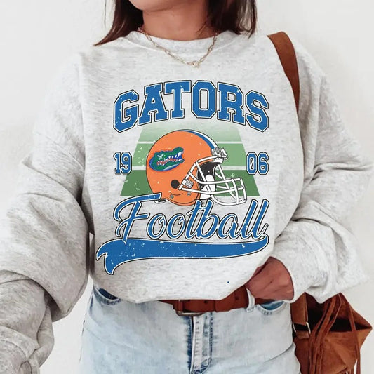 Florida Gators Vintage Football NCAA Sweatshirt, University of Florida Unisex Football NCAA Sweatshirt, Unisex Vintage NCAA Sweatshirt