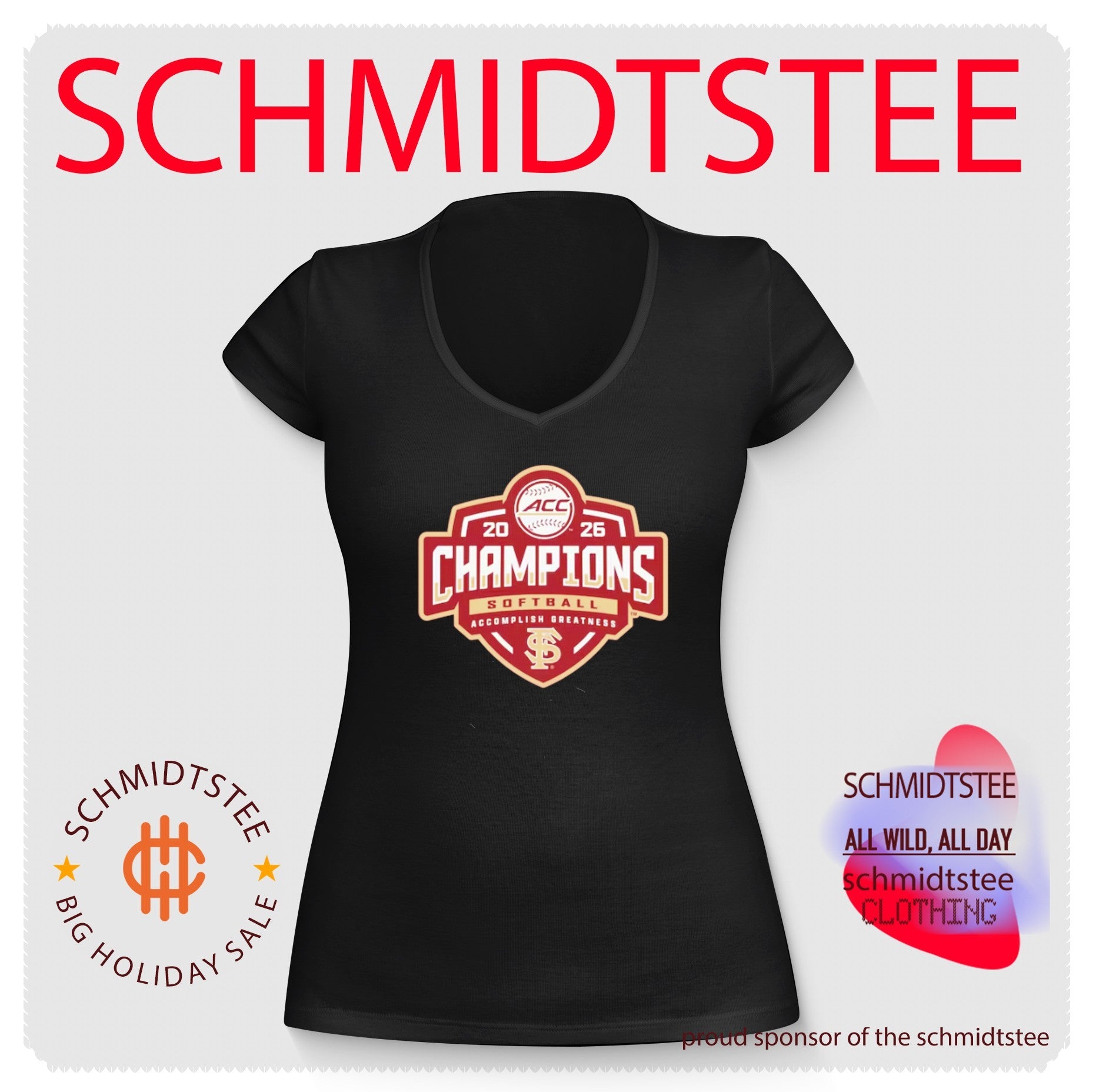 Florida State Seminoles 2026 ACC Softball Tournament Champions logo shirt