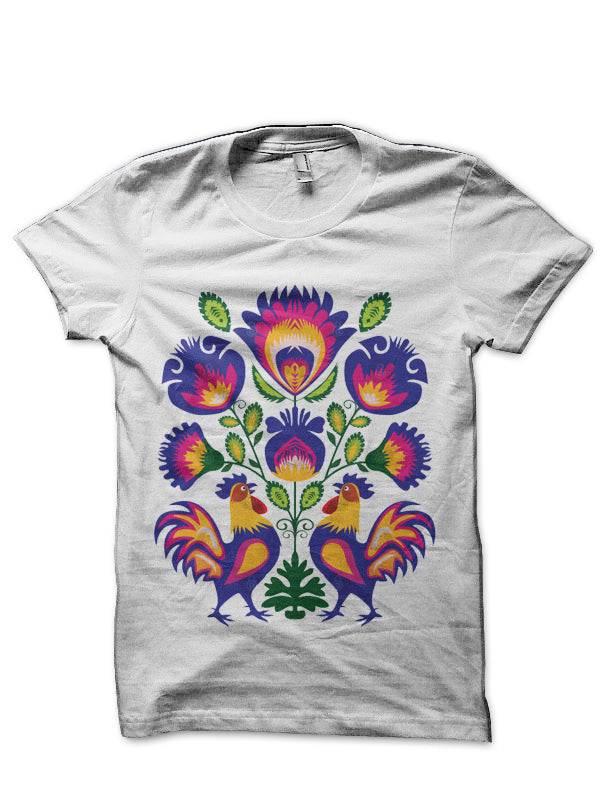 Folklore with Roosters T-Shirt Hoodie, Sweatshirt | CoreVibeTees.com
