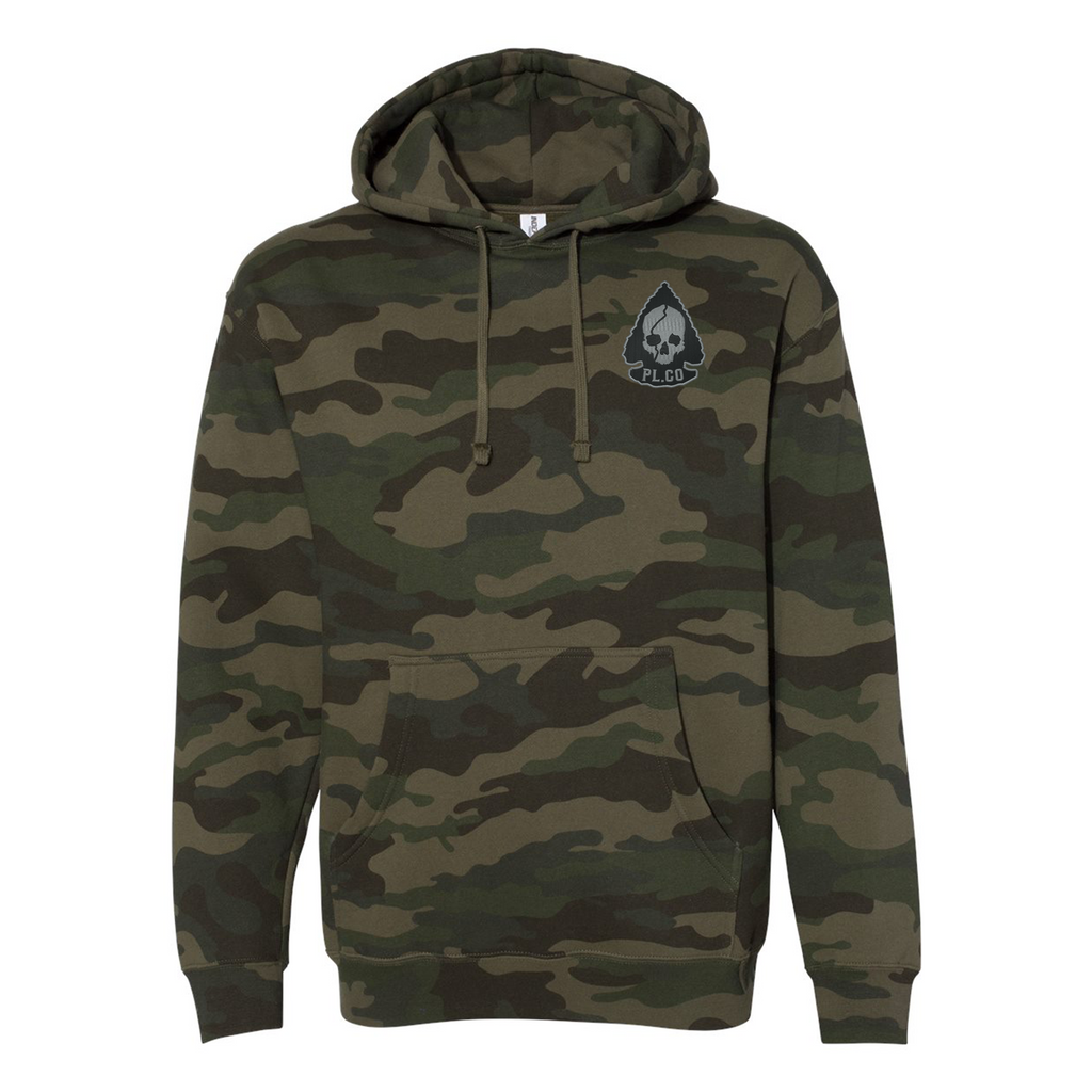 Camo Arrowhead Embroidered Hoodie T-Shirts, Sweatshirt | CoreVibeTees.com (Image 3)