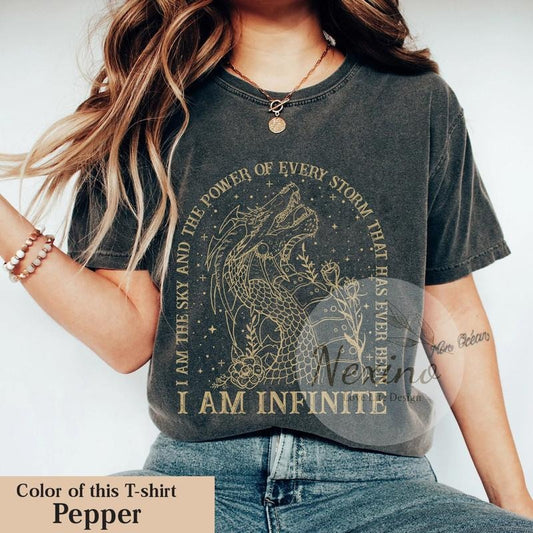 Fourth Wing Shirt, I Am The Sky And The Power Of Every Storm, Dragon Rider t-Shirt, Rebecca Yarros Tee, Bookish tshirt, Gifts For Readers