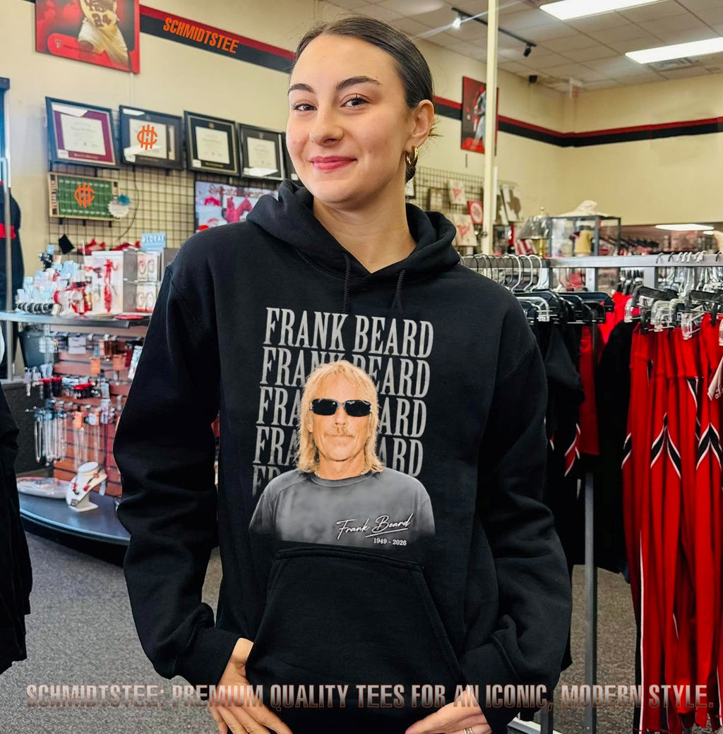 Frank Beard 1949-2026 portrait shirt