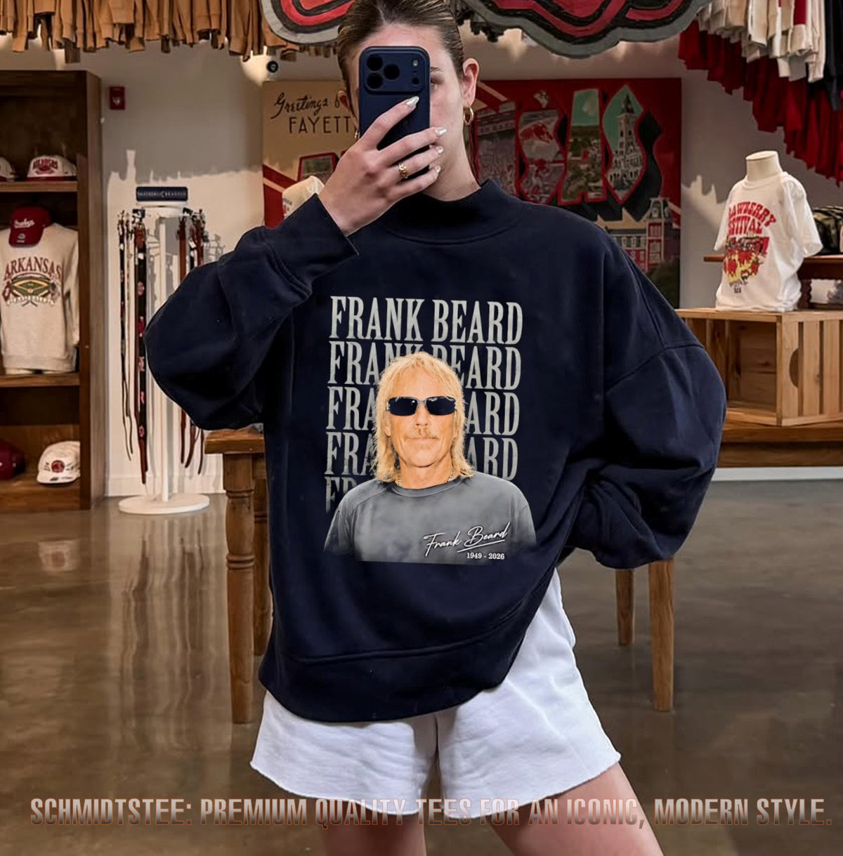 Frank Beard 1949-2026 portrait shirt